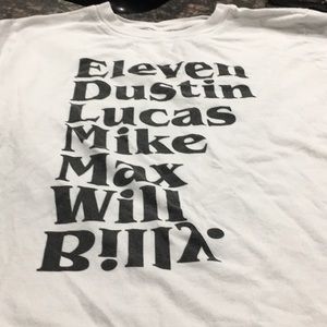 Stranger things tee white small